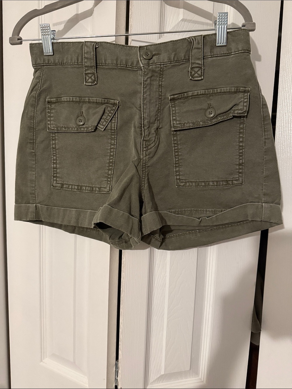 American Eagle Outfitters Olive Utility Cargo Shorts